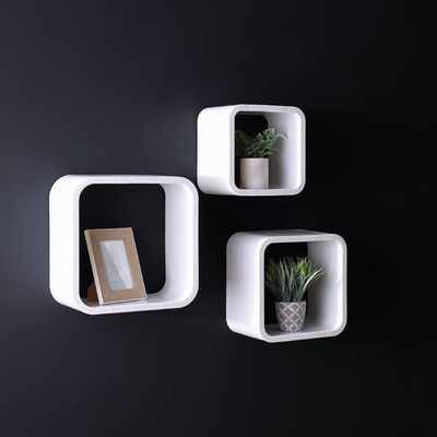 Sunset Cube Wall Shelf - Set of 3