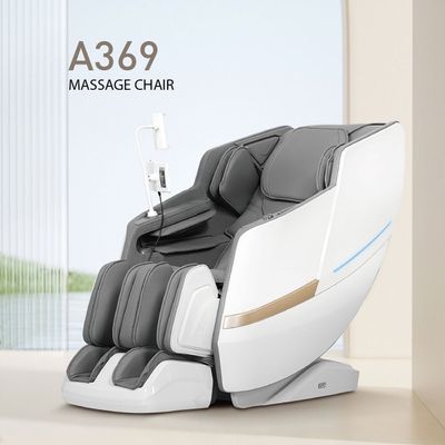 Leston Massage Chair 4D Mechanism W/ Bluetooth And Voice Control- White/Grey
