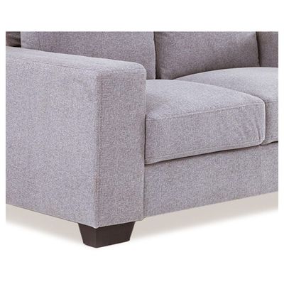 Hilda Fabric Single Seater Fabric Sofa - Cappuccino