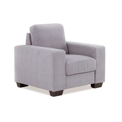 Hilda Fabric Single Seater Fabric Sofa - Cappuccino