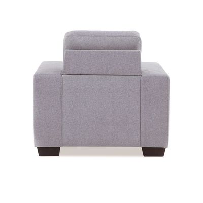 Hilda Fabric Single Seater Fabric Sofa - Cappuccino