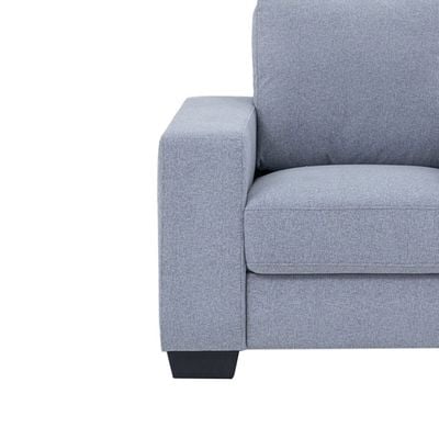 Hilda Fabric Single Seater Fabric Sofa - Light grey