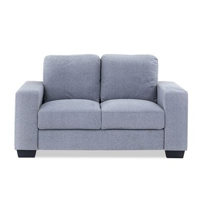 Hilda Two Seater Fabric Sofa - Light grey