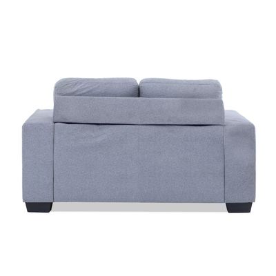 Hilda Two Seater Fabric Sofa - Light grey