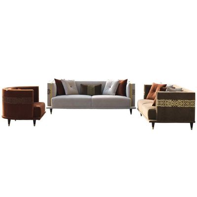 Alena 2 Seater Fabric Sofa - Brown