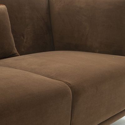 Alena 2 Seater Fabric Sofa - Brown