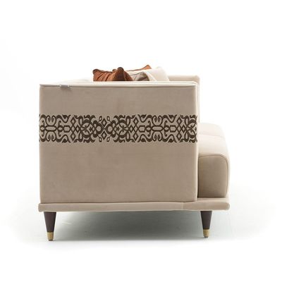 Alena 3 Seater Fabric Sofa - Beige