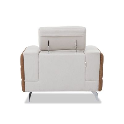 Kaori Single Seater Sofa - Caramel & Cream