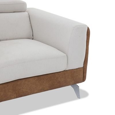 Kaori Single Seater Sofa - Caramel & Cream