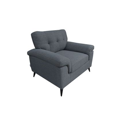 Ambrosia 1-Seater Fabric Sofa - Grey