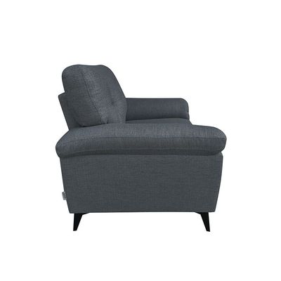 Ambrosia 1-Seater Fabric Sofa - Grey