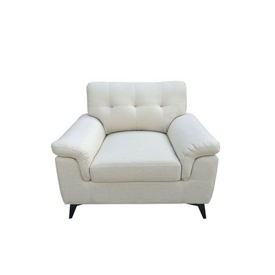 Ambrosia 1-Seater Fabric Sofa - Beige