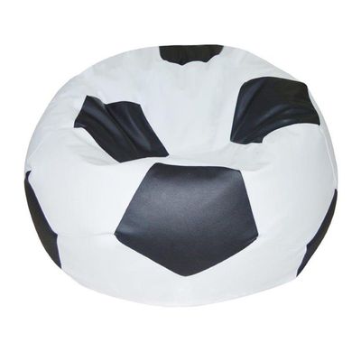 Comfy Football Bean Bag - Black / White