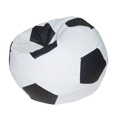 Comfy Football Bean Bag - Black / White