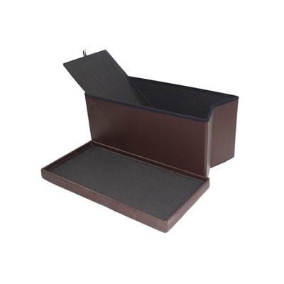 PVC 76X38X38 Folding Storage Ottoman - Brown