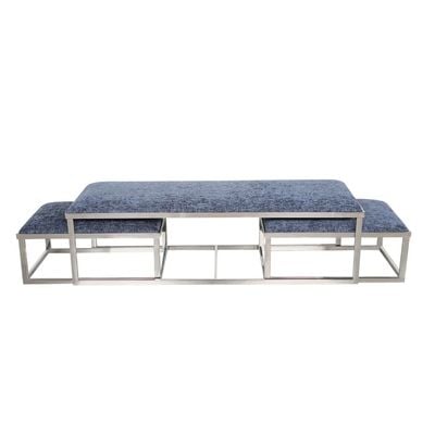 Napoleon Bench Set of 3 - Navy Blue