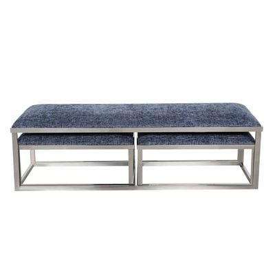 Napoleon Bench Set of 3 - Navy Blue