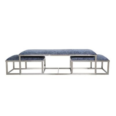 Napoleon Bench Set of 3 - Navy Blue