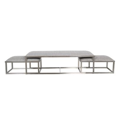 Napoleon Bench Set of 3 - Grey