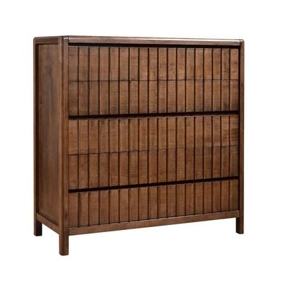 Tahiti Chest of 5 Drawers - Dark Walnut - With 2-Year Warranty