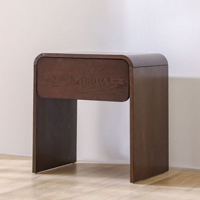Cassie 1-Drawer Night Stand - Dark Brown - With 2-Year Warranty
