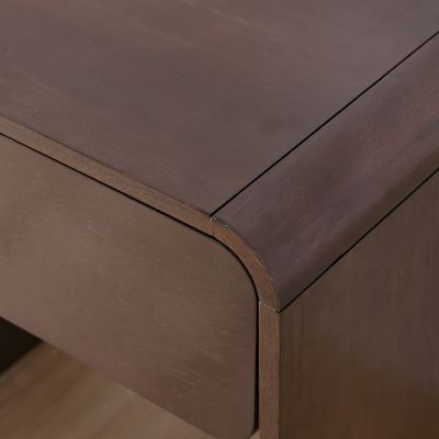 Cassie 1-Drawer Night Stand - Dark Brown - With 2-Year Warranty