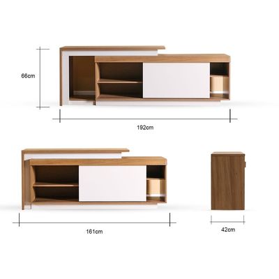 Pegasus Extendable Top TV Unit for TVs upto 55 Inches with Storage - 1 Year Warranty