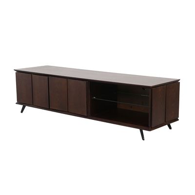 Merriton TV Unit - For TVs Up to 70 Inches - Walnut - With 2-Year Warranty
