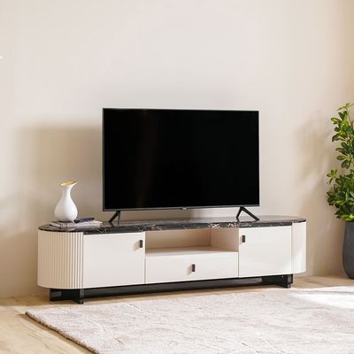 Krisalis Tv Cabinet - Beige/Black