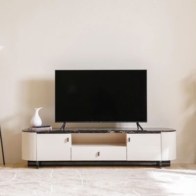 Krisalis Tv Cabinet - Beige/Black