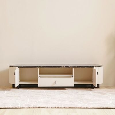 Krisalis Tv Cabinet - Beige/Black