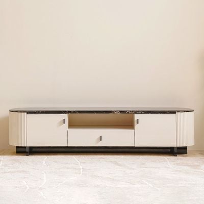 Krisalis Tv Cabinet - Beige/Black