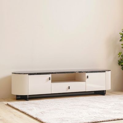 Krisalis Tv Cabinet - Beige/Black