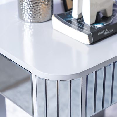 Danaya End Table - Champagne / Grey