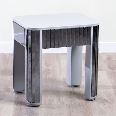 Danaya End Table - Champagne / Grey