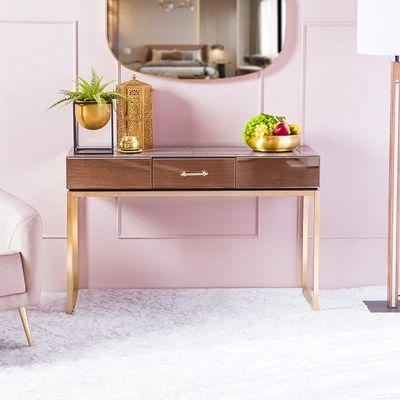 Gabby Console Table - Gold/ Antique Mirror