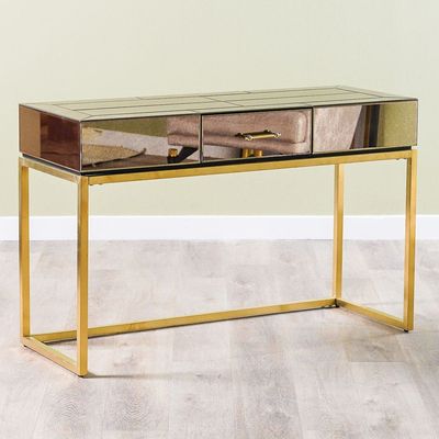 Gabby Console Table - Gold/ Antique Mirror