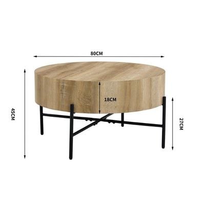 Wallace Coffee Table - Oak / Black