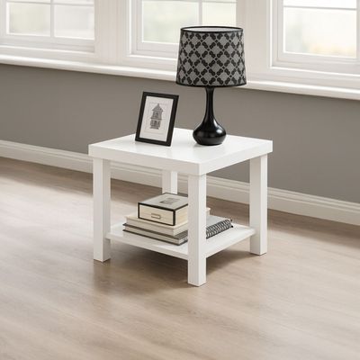 Cenon End Table - White