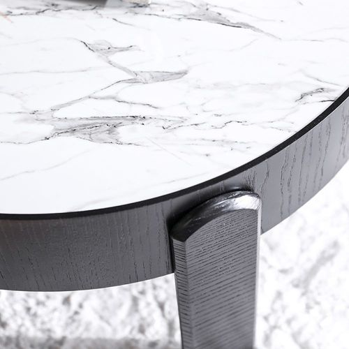 Nevada Coffee Table - White Marble / Black
