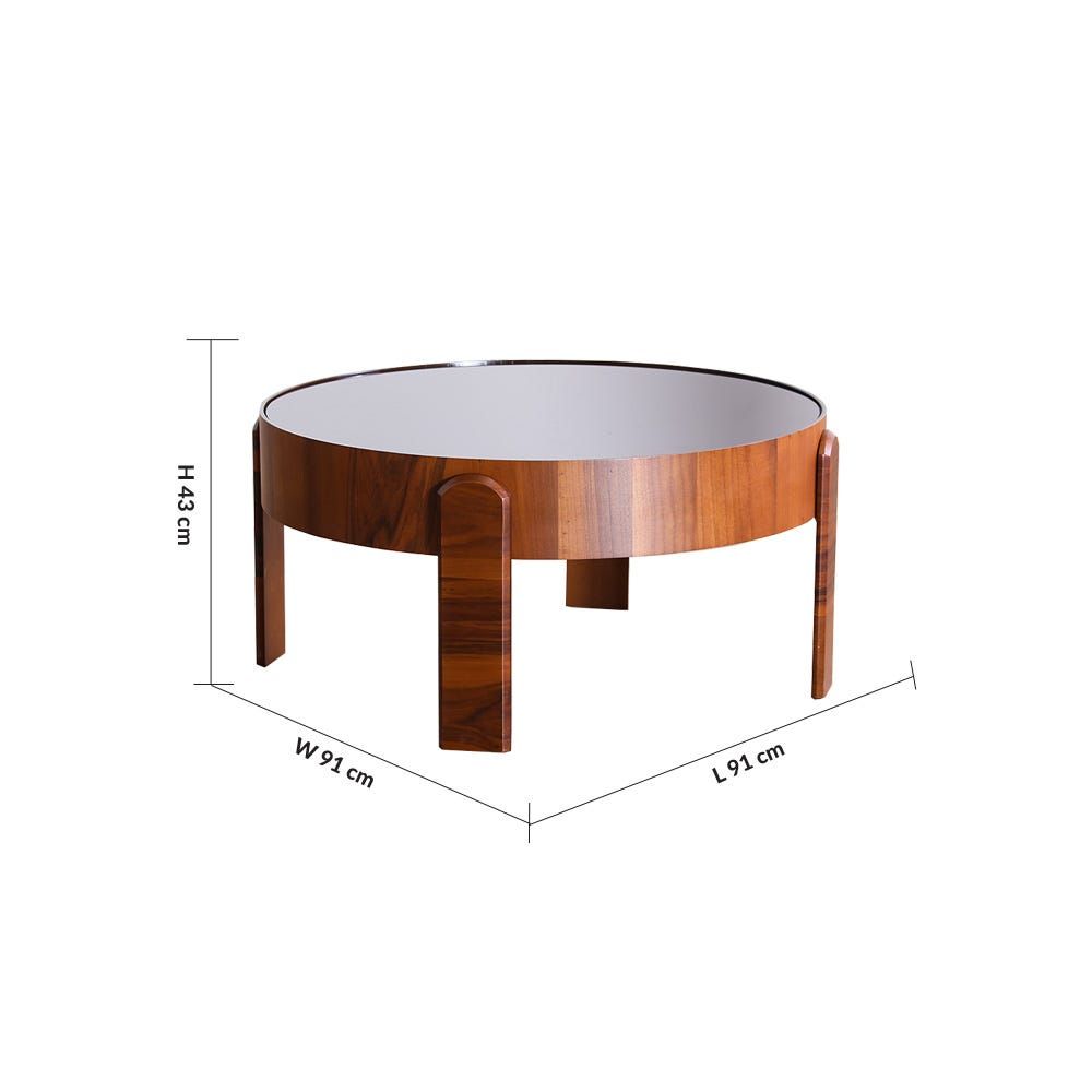 Buy Madrid Walnut Veneer Coffee Table Online in UAE (Save 15