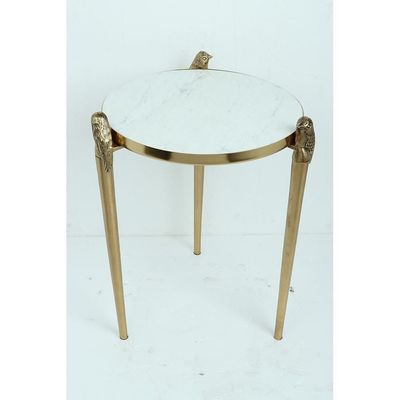 Sonoya End Table - White / Golden