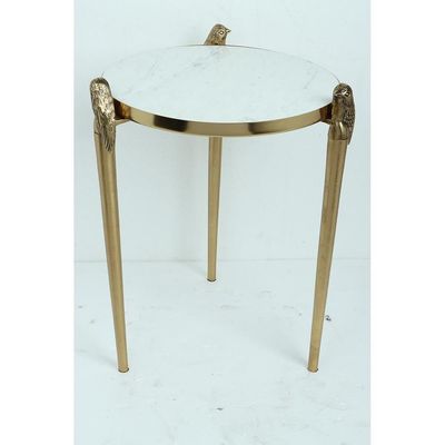 Sonoya End Table - White / Golden