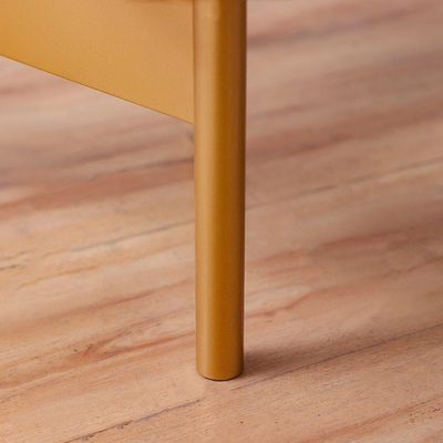 Frandel End Table - Black / Golden