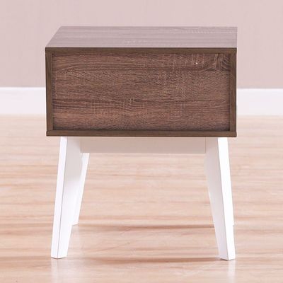 Hazel End Table - White