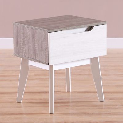 Hazel End Table - White