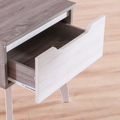 Hazel End Table - White