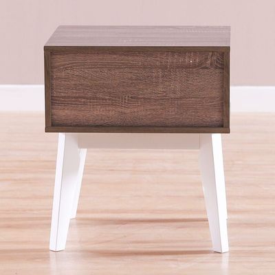 Hazel End Table - White