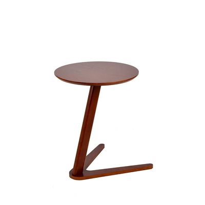 Lamech Round End Table - Brown