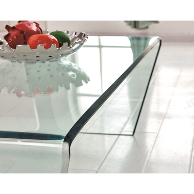 Glare Coffee Table - Clear Glass